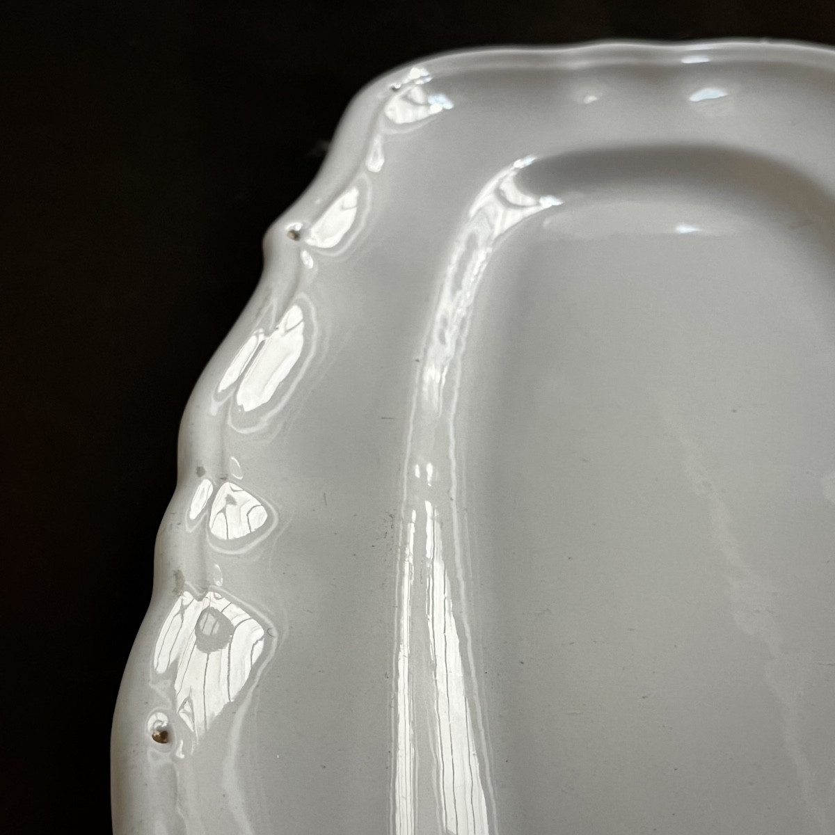 Large Fish Dish In Earthenware From Moustiers Or The South Of France, Late 18th - Early 19th Century-photo-2