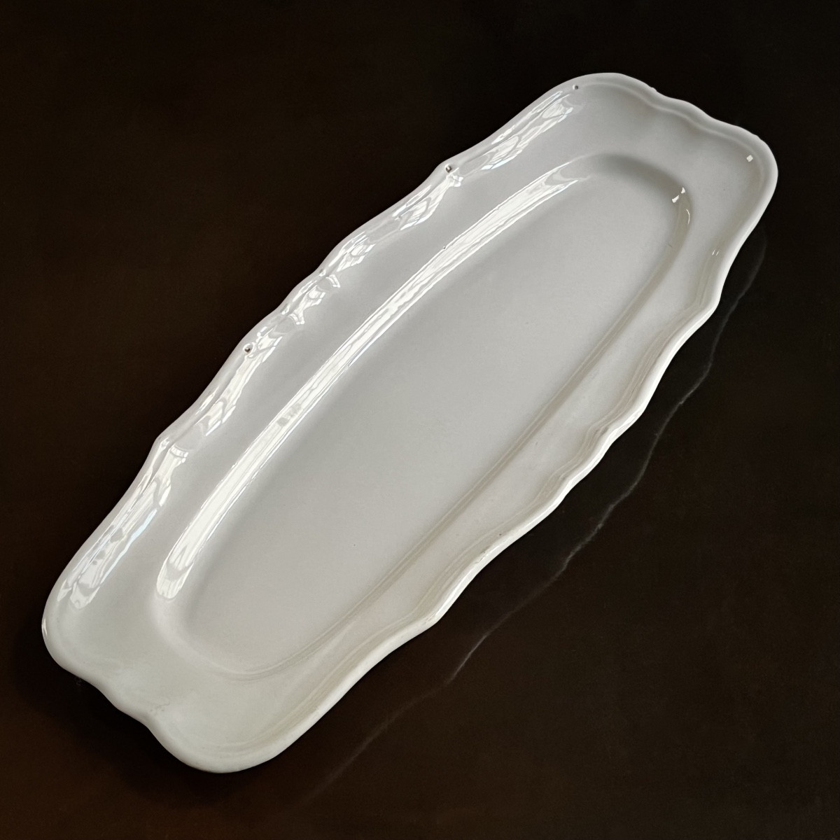 Large Fish Dish In Earthenware From Moustiers Or The South Of France, Late 18th - Early 19th Century-photo-2