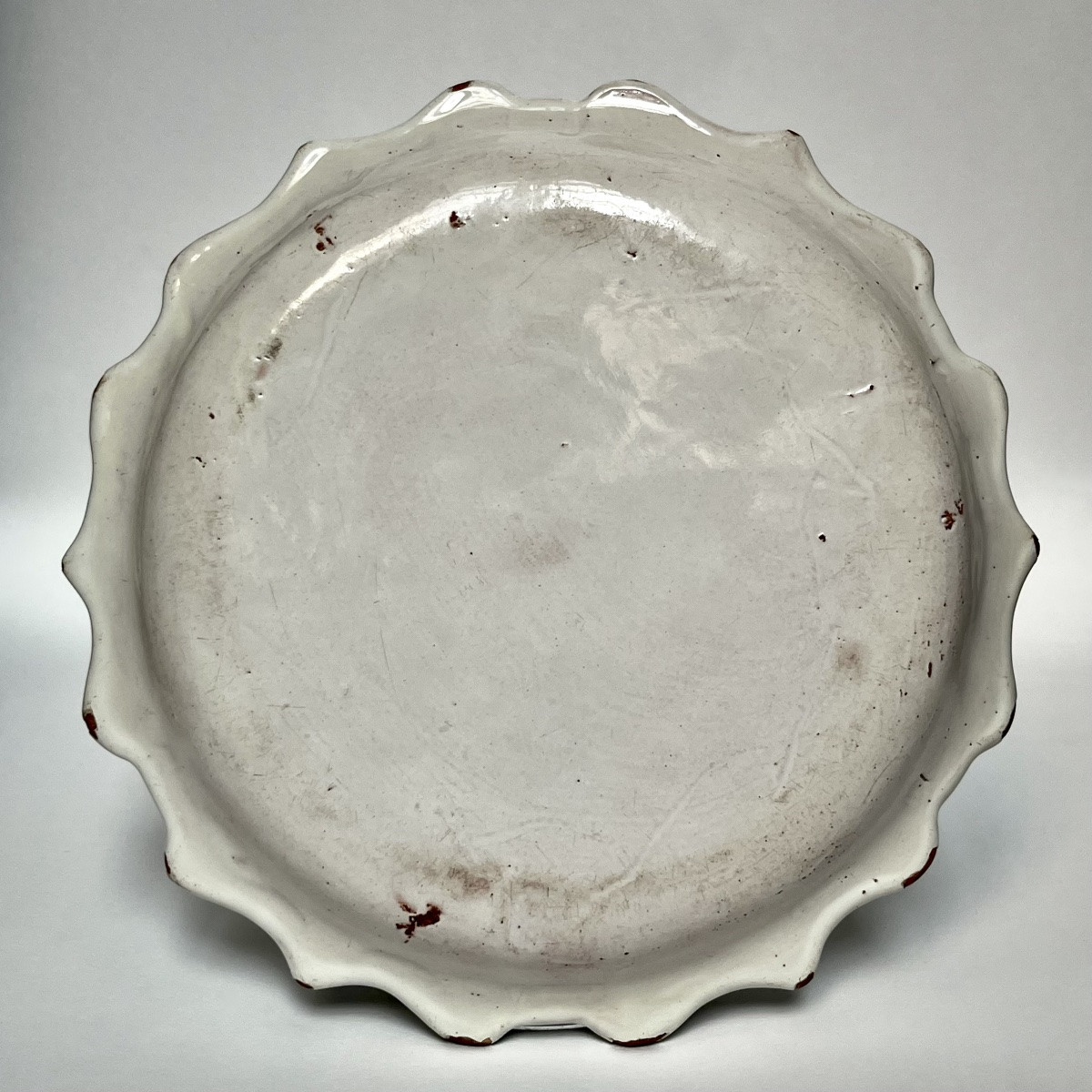 Dish Or Hollow Bowl In Marseille Or Turin Earthenware, 18th Century, White And Blue Decoration, 18th Century-photo-5