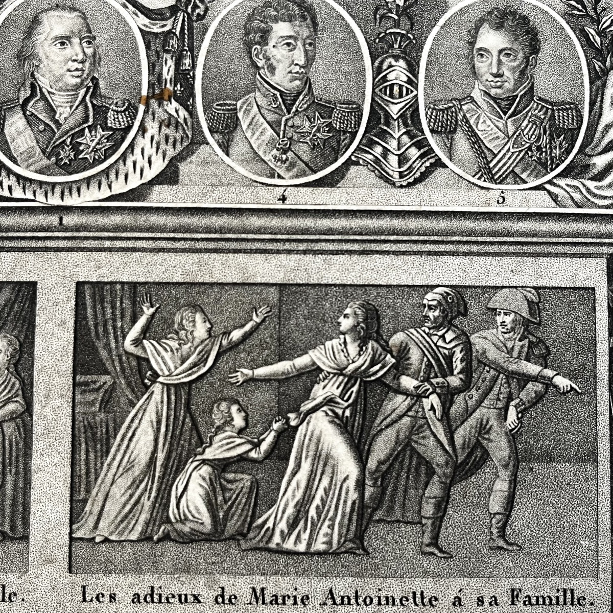 Calendrier perpétuel royaliste 1816 - 1823 Louis XVIII  - Restauration début XIXe siècle 19e-photo-2