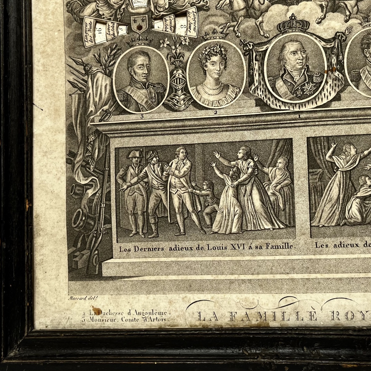 Calendrier perpétuel royaliste 1816 - 1823 Louis XVIII  - Restauration début XIXe siècle 19e-photo-7