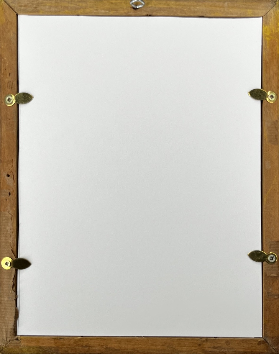 Saint Michel - papier piqu&eacute; du XIXe si&egrave;cle - travail de couvent 19e art populaire-photo-5