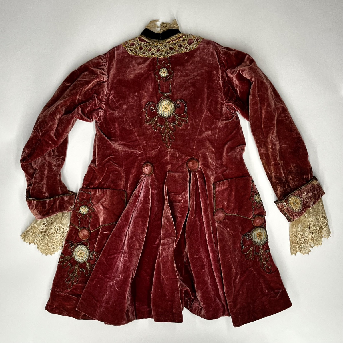Children's Theatrical Costume Jacket Made From 18th-century Costume Fabric-photo-5