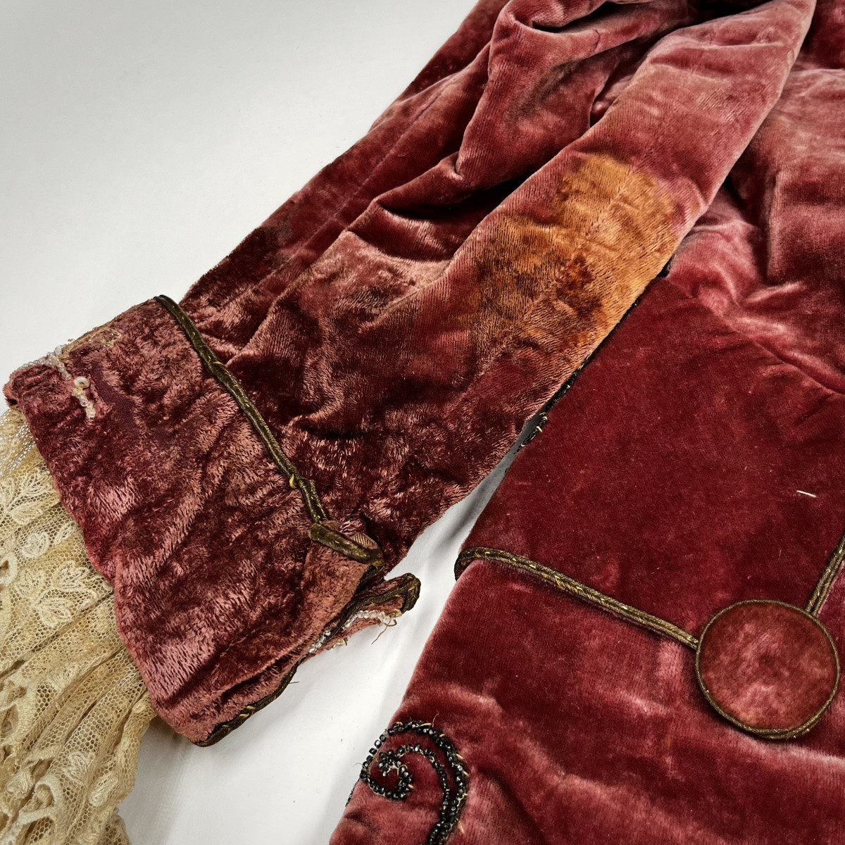 Children's Theatrical Costume Jacket Made From 18th-century Costume Fabric-photo-7