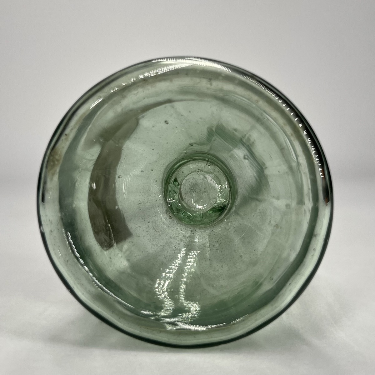 "elixir Of Long Life", Small Blown Glass Pharmacy Bottle, 18th Century, Lezoux, 18th-photo-2