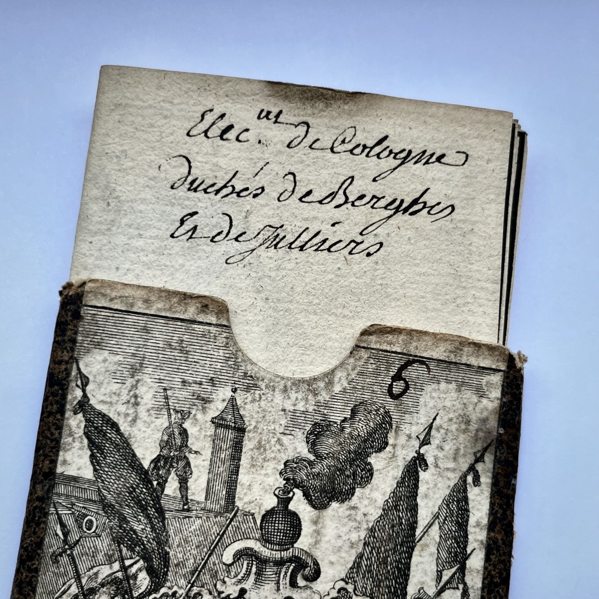 Portable Map From 1743 "the Electorate Of Cologne" In Its Case, 18th Century, Germany, 18th Century-photo-2