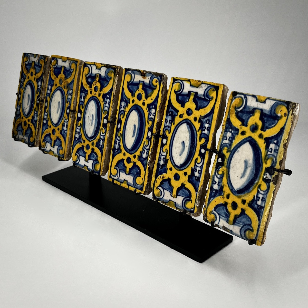 Six Talavera Faience Tiles, 16th-17th Century, High Period, Spain, 16th-17th Century-photo-4