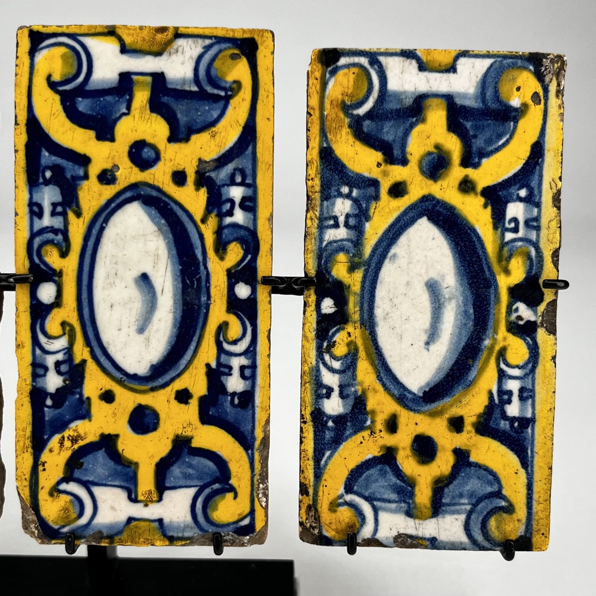 Six Talavera Faience Tiles, 16th-17th Century, High Period, Spain, 16th-17th Century-photo-3