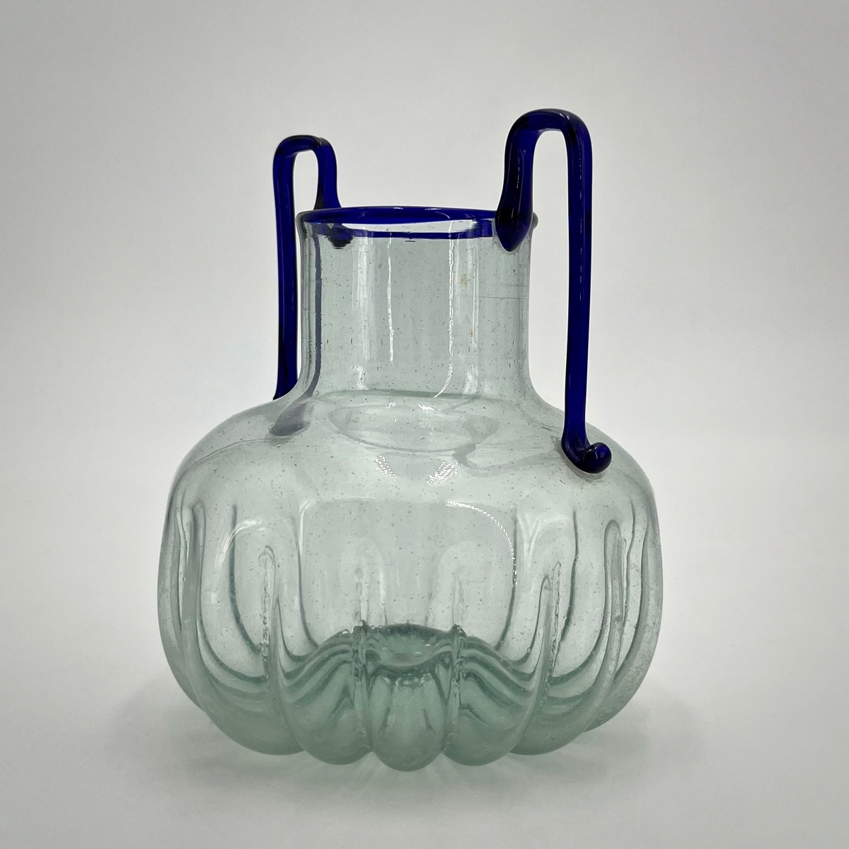 Vase With Detached Handles In Blown Glass From The 1920s-1930s, Art Deco Murano, 20th Century-photo-1