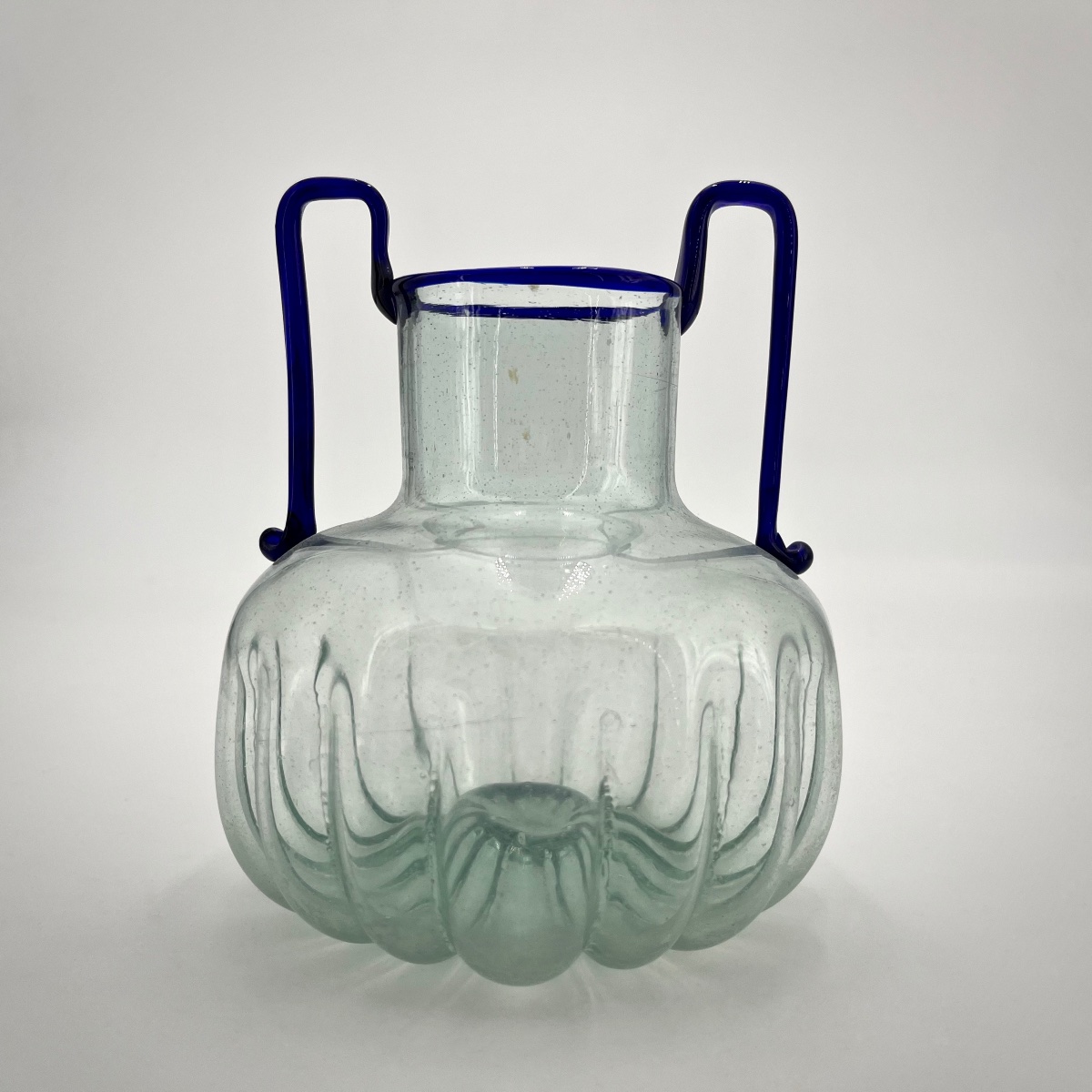 Vase With Detached Handles In Blown Glass From The 1920s-1930s, Art Deco Murano, 20th Century-photo-3