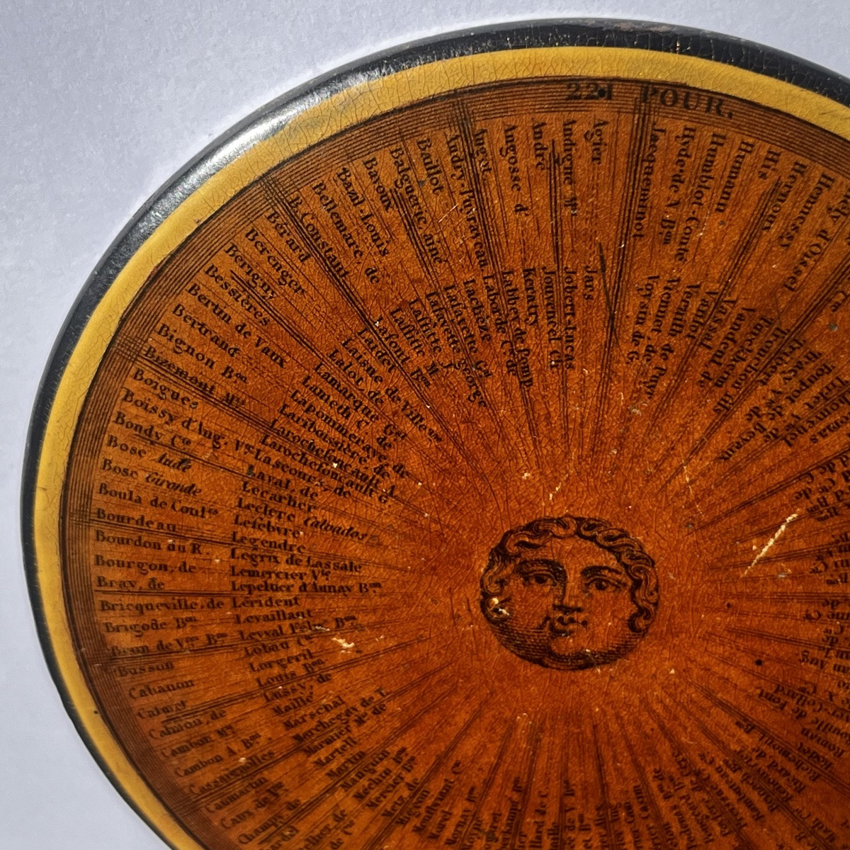 Boîte à décor de l'Adresse des 221, époque Charles X vers 1830 - XIXe siècle Monarchie 19e-photo-3