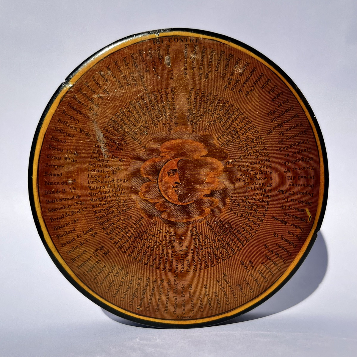 Boîte à décor de l'Adresse des 221, époque Charles X vers 1830 - XIXe siècle Monarchie 19e-photo-4