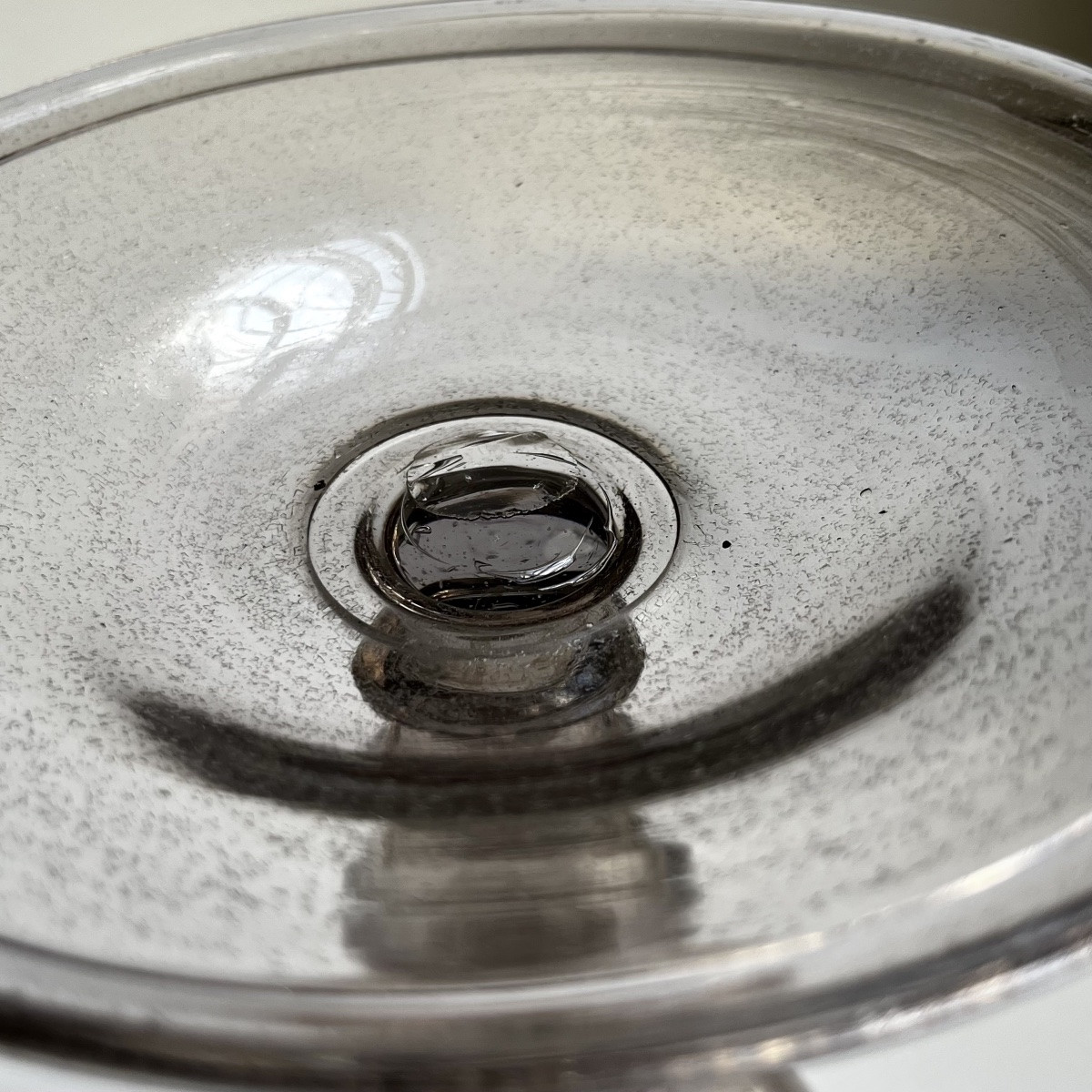 Grand calice en verre soufflé XVIIIe siècle - Manufacture royale de la Margeride ? 18e-photo-4