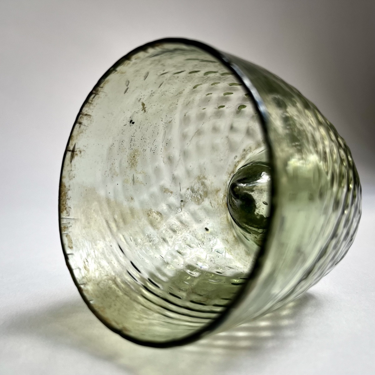 Glass Beaker With Spiral Decoration - Lorraine, Late 15th - Early 16th Century - Haute époque-photo-7