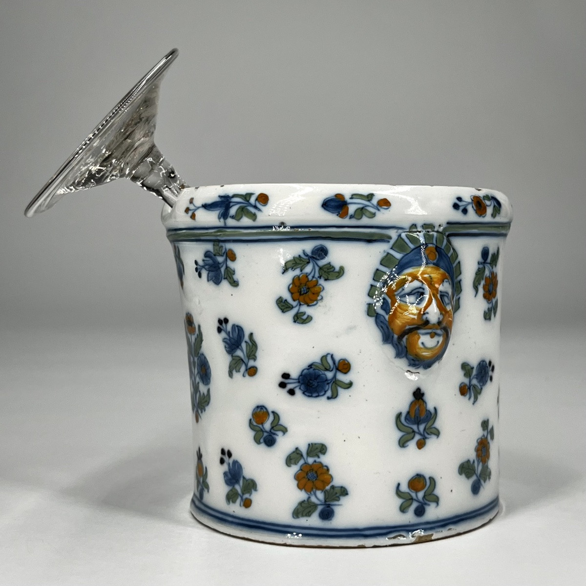 Moustiers Earthenware Glass Cooler 18th Century Individual Cool Bucket 18th Century-photo-3