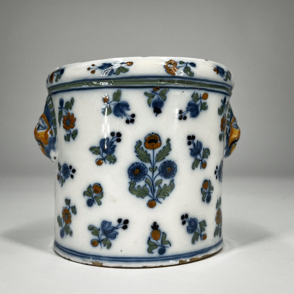 Moustiers Earthenware Glass Cooler 18th Century Individual Cool Bucket 18th Century-photo-4