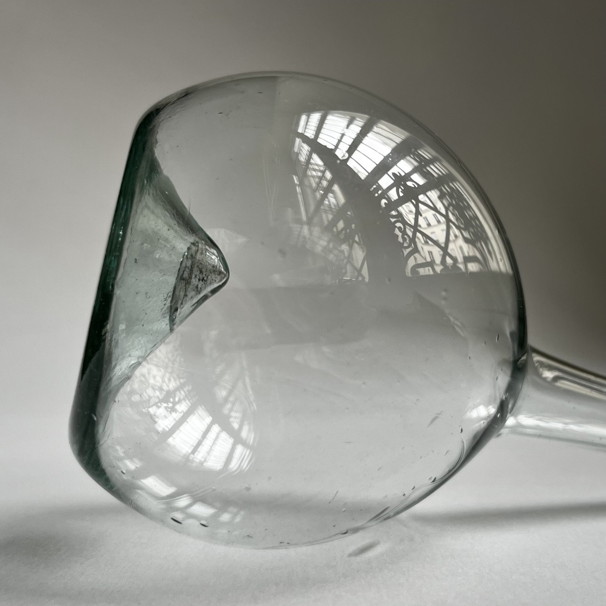 Flacon de pharmacie (?) en verre de fougère XVIIIe siècle verre soufflé 18e-photo-4