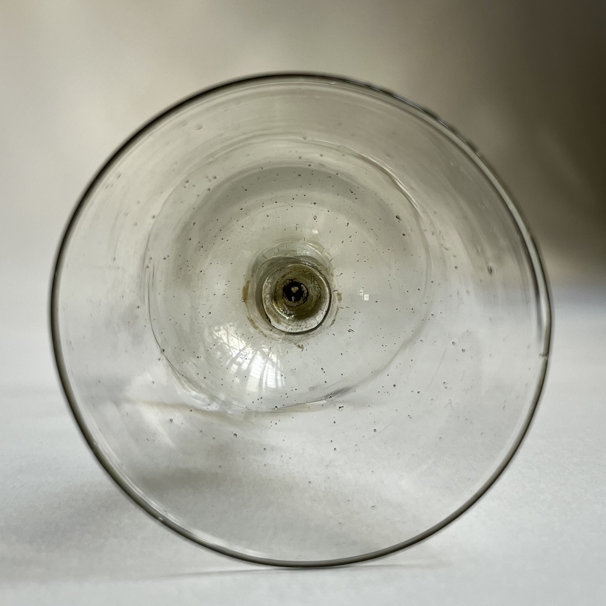 Verre à pied en verre de fougère XVIIIe siècle verre soufflé 18e-photo-4