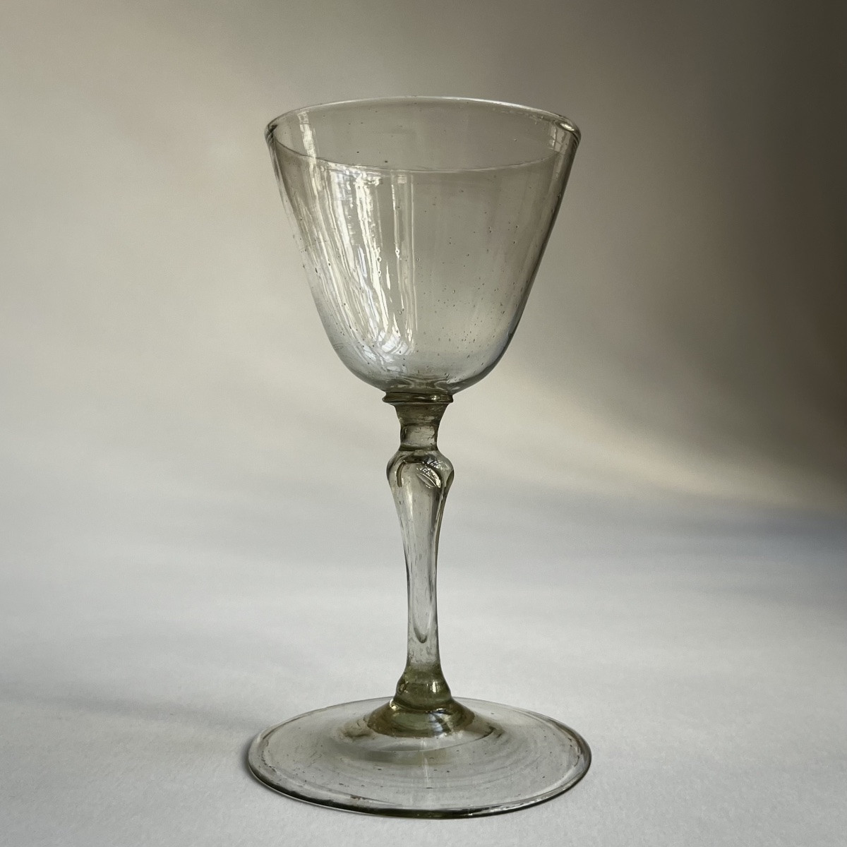 Verre à pied en verre de fougère XVIIIe siècle verre soufflé 18e-photo-2