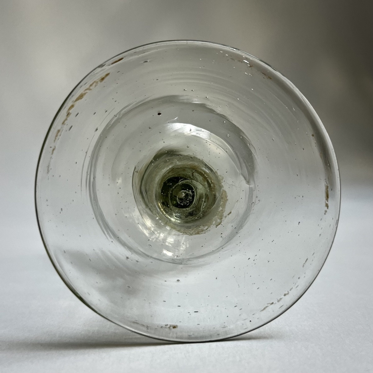 Verre à pied en verre de fougère XVIIIe siècle verre soufflé 18e-photo-3