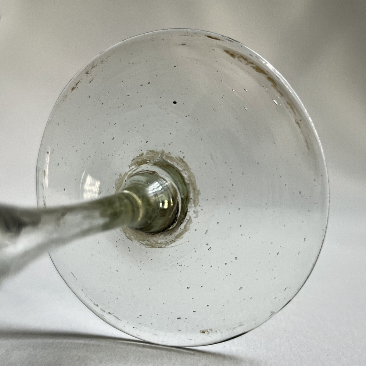 Verre à pied en verre de fougère XVIIIe siècle verre soufflé 18e-photo-4