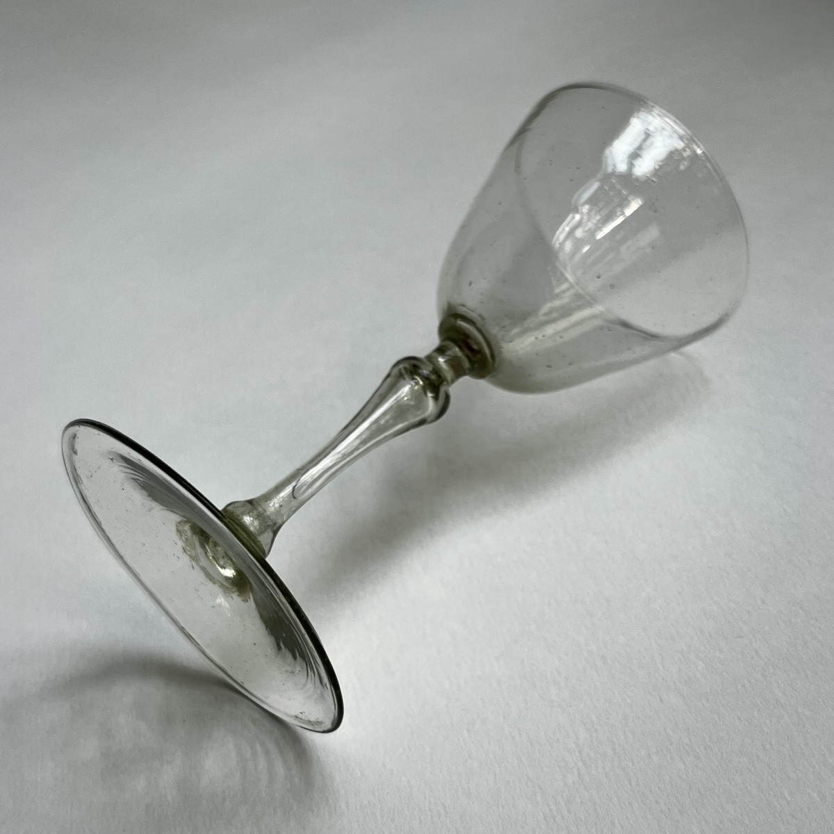 Verre à pied en verre de fougère XVIIIe siècle verre soufflé 18e-photo-5