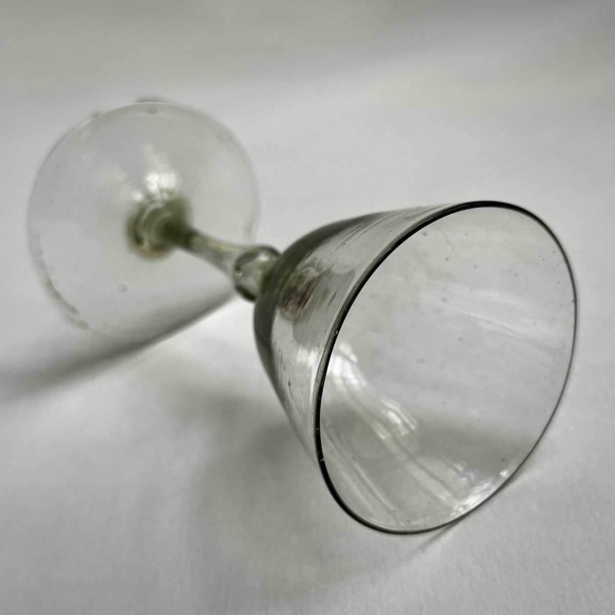 Verre à pied en verre de fougère XVIIIe siècle verre soufflé 18e-photo-6