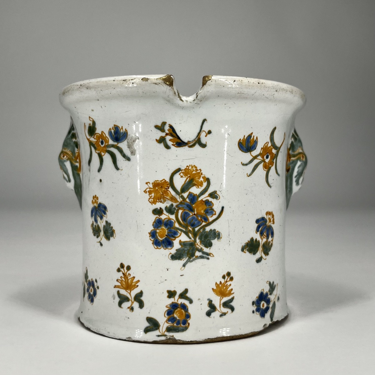 Moustiers Earthenware Glass Cooler 18th Century Individual Cool Bucket 18th Century-photo-2