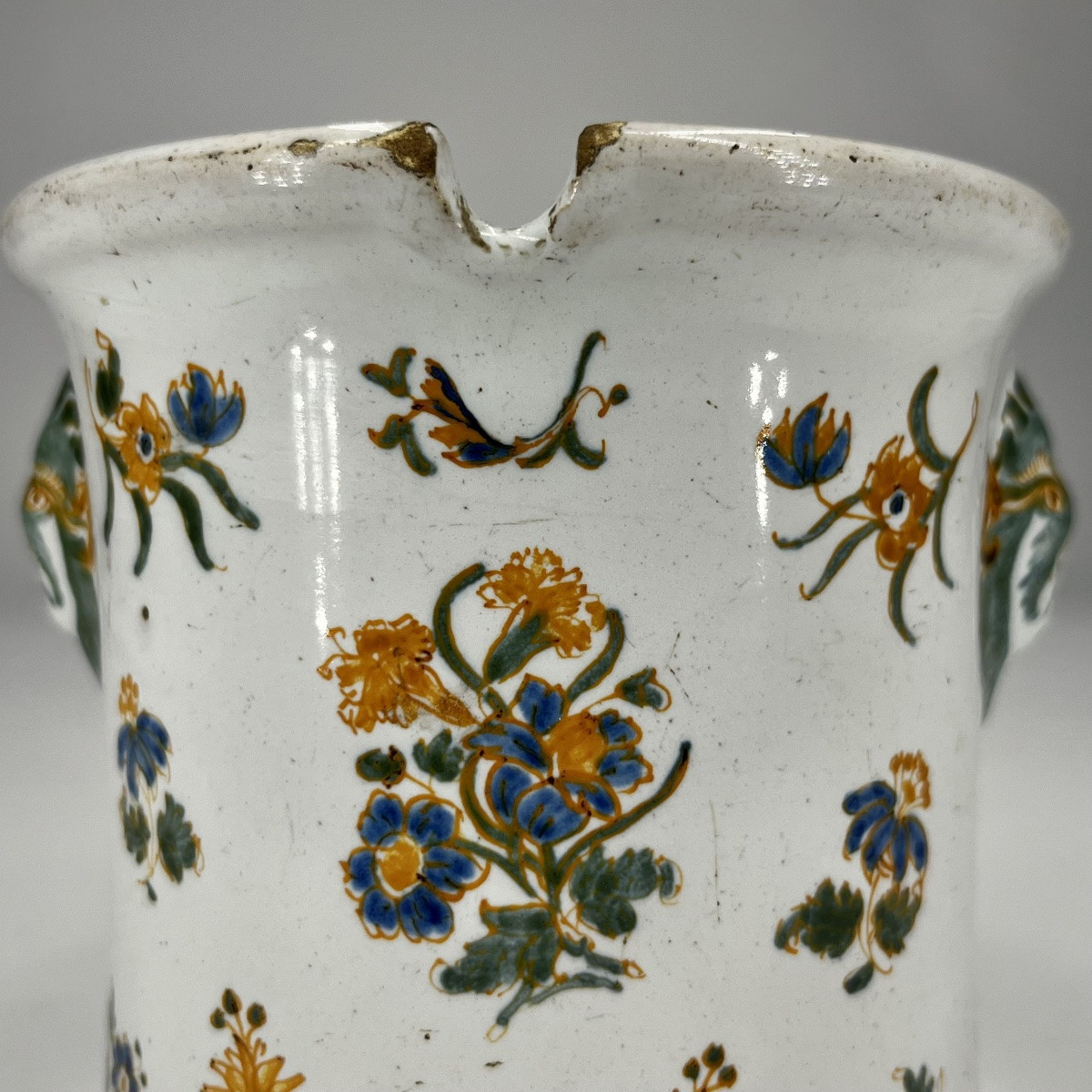Moustiers Earthenware Glass Cooler 18th Century Individual Cool Bucket 18th Century-photo-1