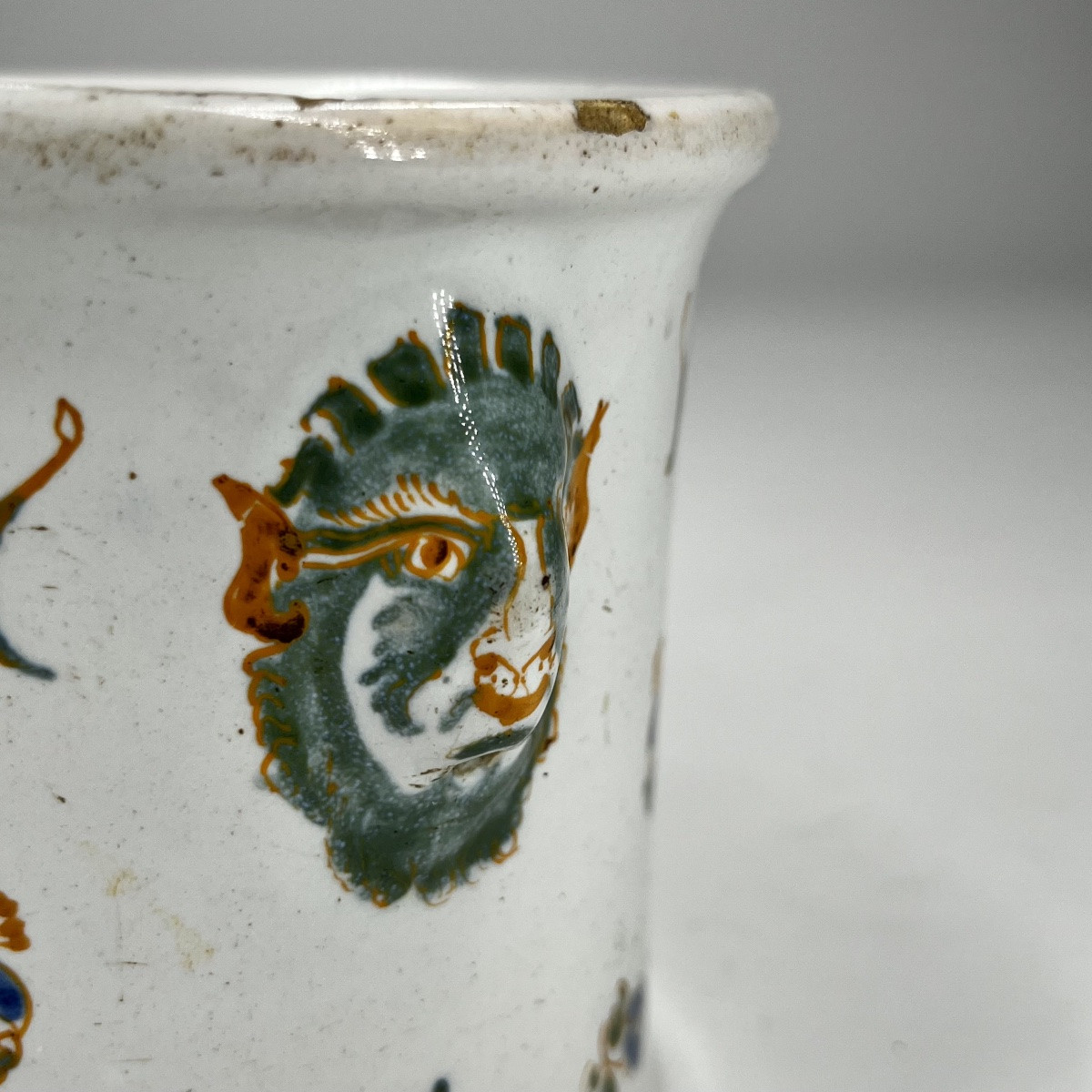 Moustiers Earthenware Glass Cooler 18th Century Individual Cool Bucket 18th Century-photo-7