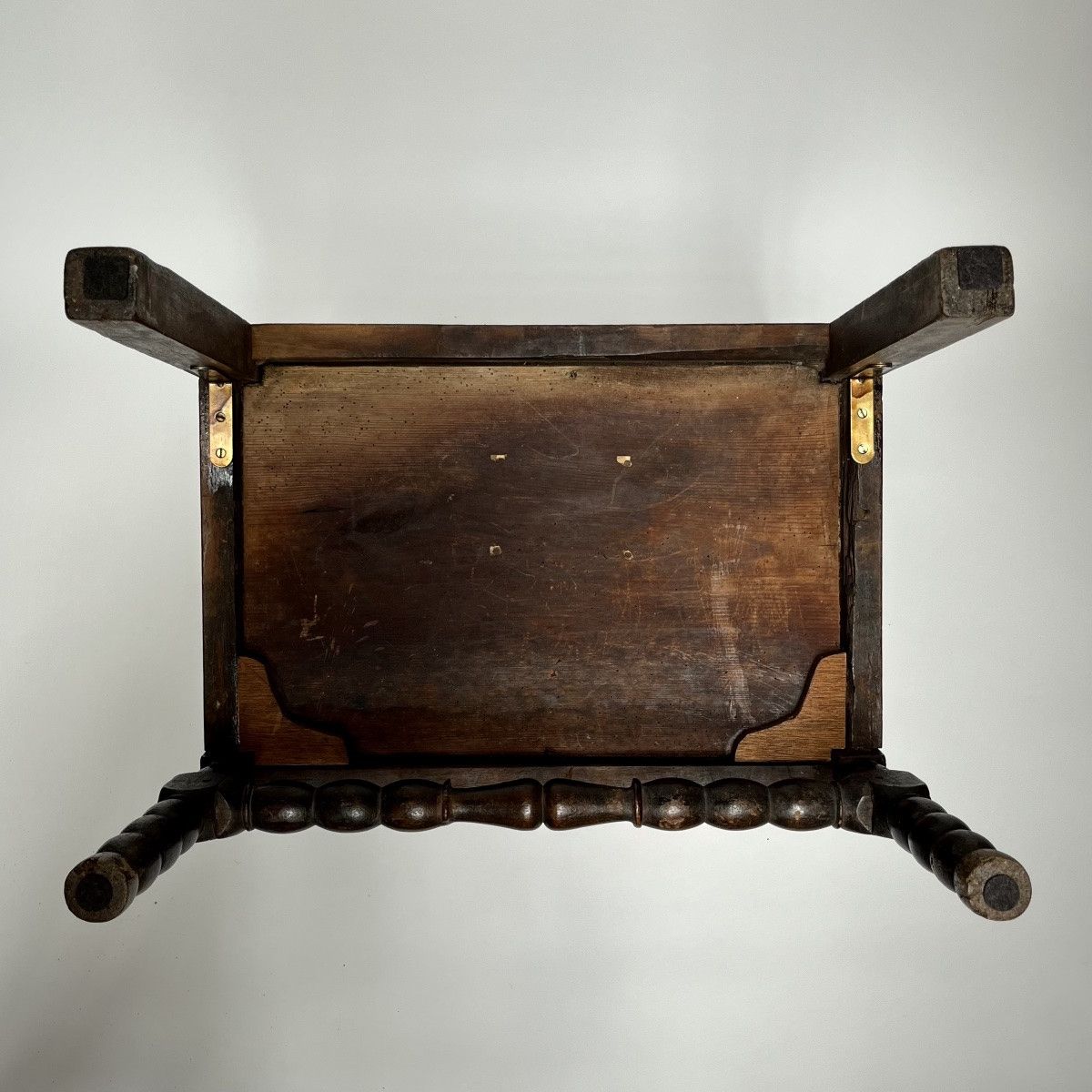 Louis XIII Period Small Armchair Or Chaise à Bras In Carved Wood 17th Century High Period-photo-7