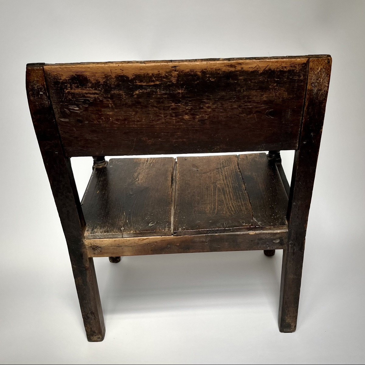 Louis XIII Period Small Armchair Or Chaise à Bras In Carved Wood 17th Century High Period-photo-8