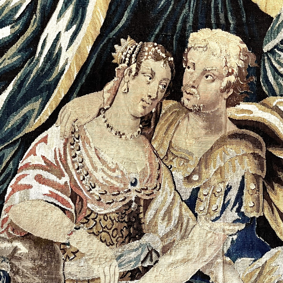 Les Amours De Pâris Et Hélène - Aubusson Tapestry, 17th Century After Isaac Moillon 17th Century