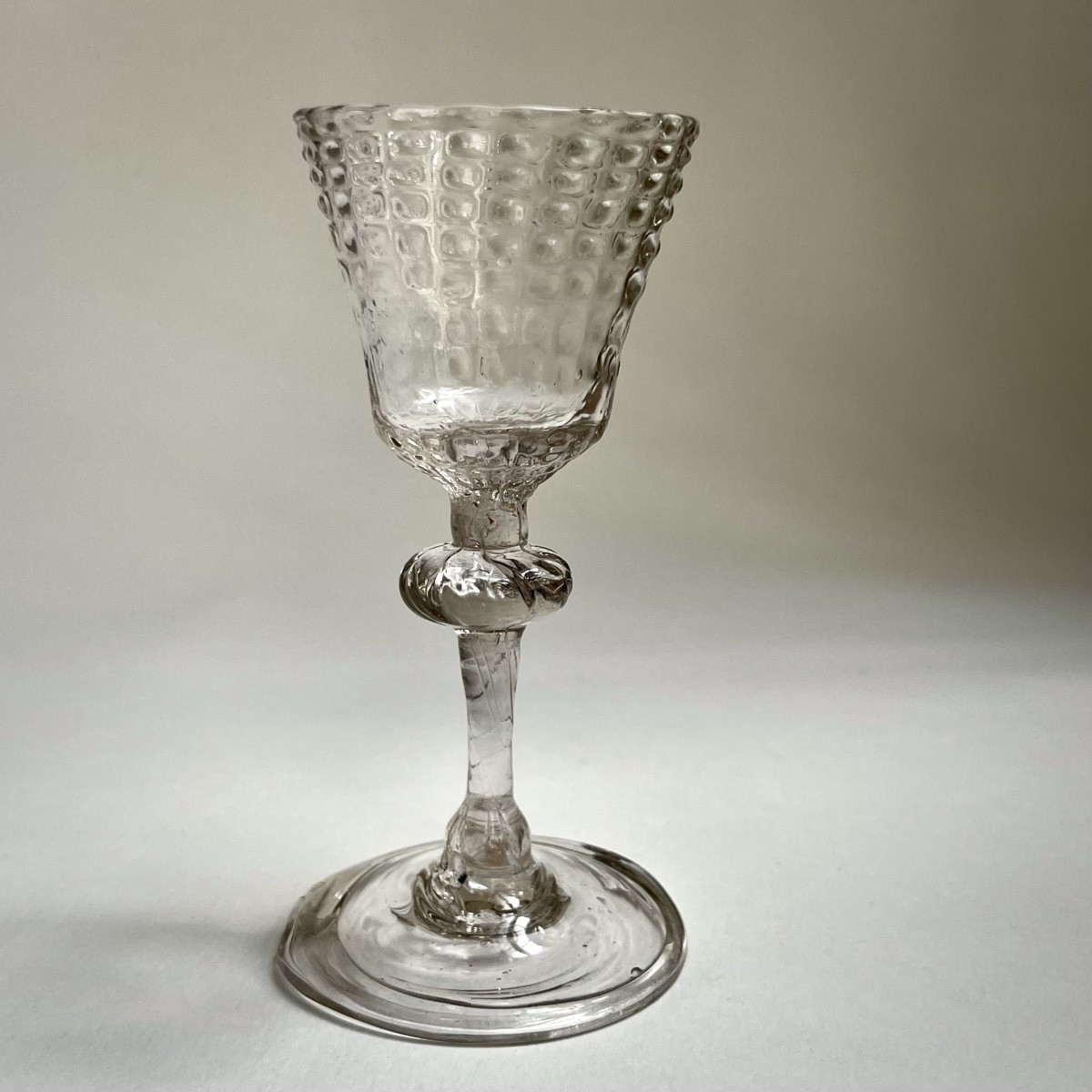 18th Century Liège Stemmed Glass 18th Century Blown Glass-photo-1