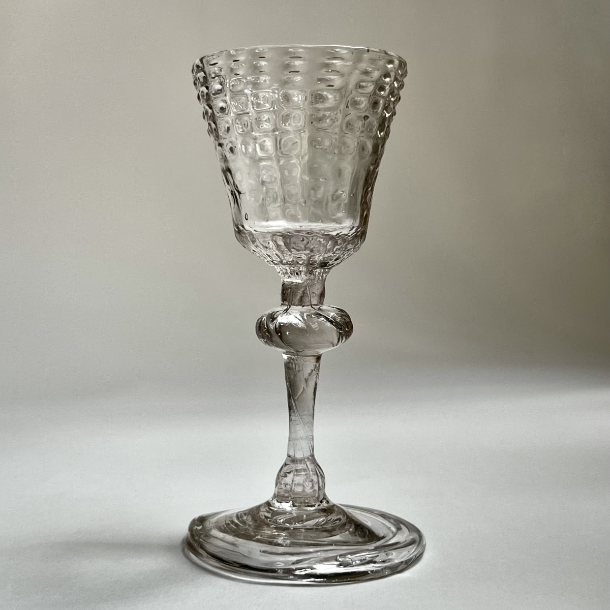 18th Century Liège Stemmed Glass 18th Century Blown Glass