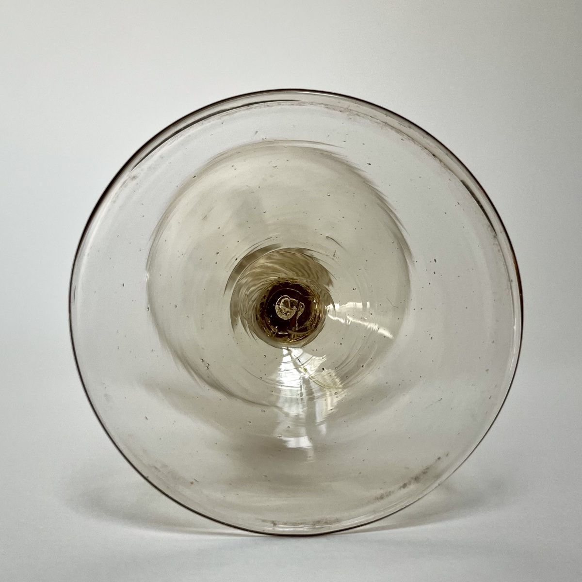 18th-century Twisted-stem Fern Glass, Blown Glass, 18th Century-photo-2