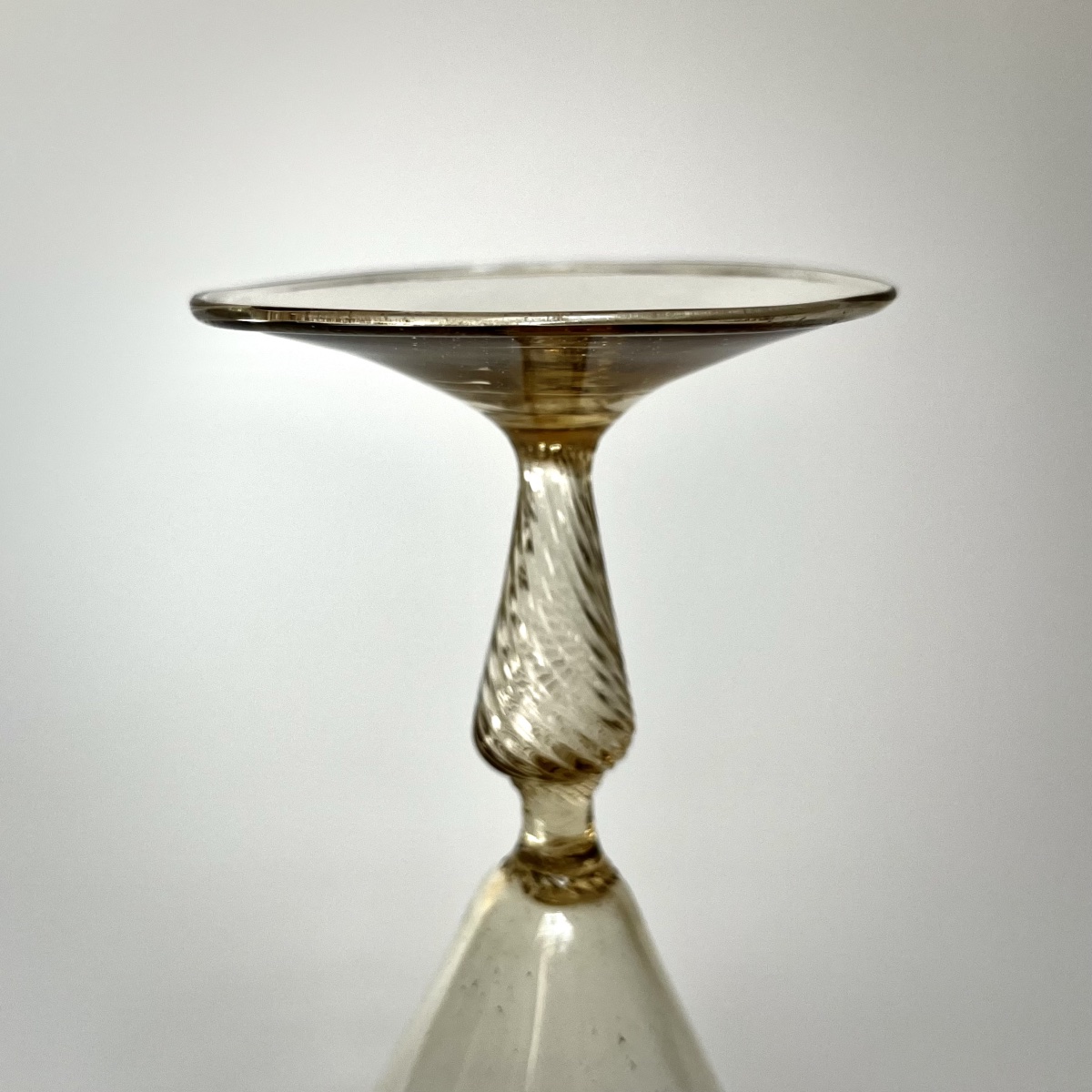 18th-century Twisted-stem Fern Glass, Blown Glass, 18th Century-photo-4