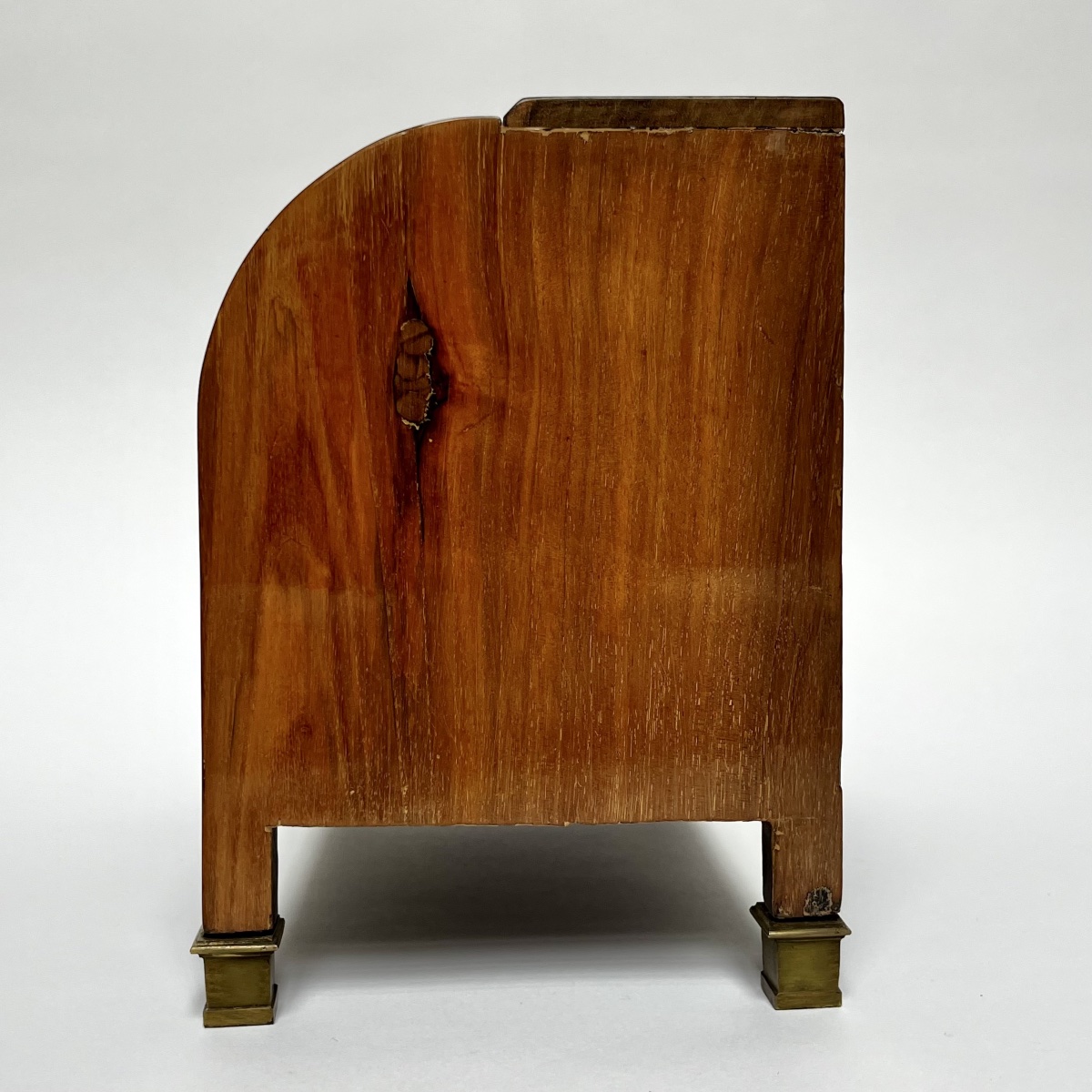 Cylinder Desk, 19th-century Light Mahogany Master's Desk, Folk Art, 19th Century -photo-2