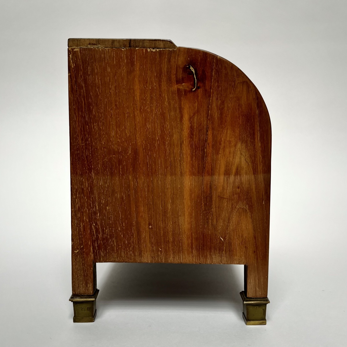 Cylinder Desk, 19th-century Light Mahogany Master's Desk, Folk Art, 19th Century -photo-4