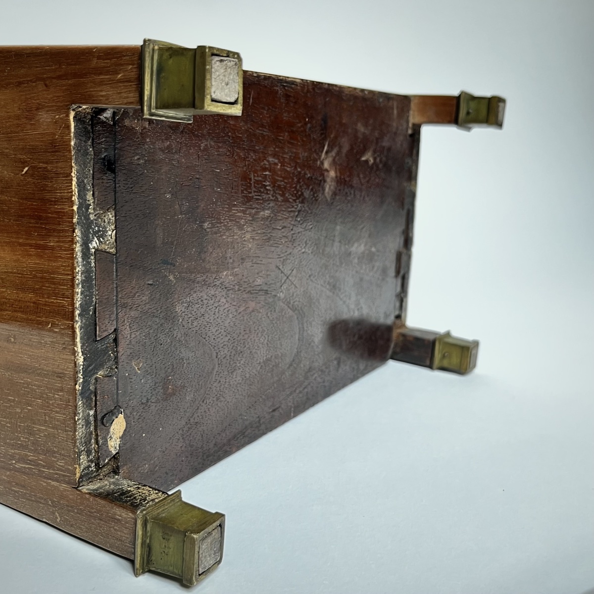 Cylinder Desk, 19th-century Light Mahogany Master's Desk, Folk Art, 19th Century -photo-6