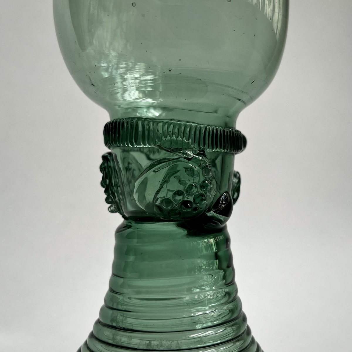 Two Römer Wine Glasses From Germany Or The Netherlands, 18th-century Blown Glass-photo-2
