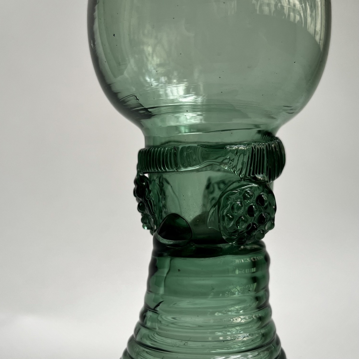 Two Römer Wine Glasses From Germany Or The Netherlands, 18th-century Blown Glass-photo-3