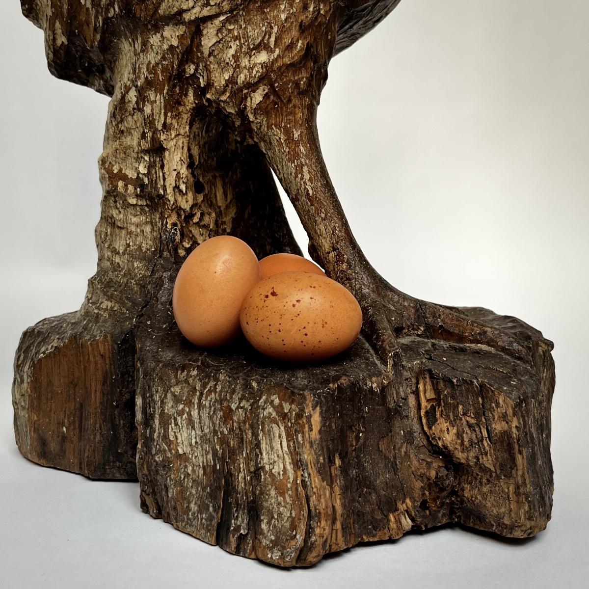 Large Carved Wooden Rooster - Folk Art From The Late 19th–early 20th Century-photo-3
