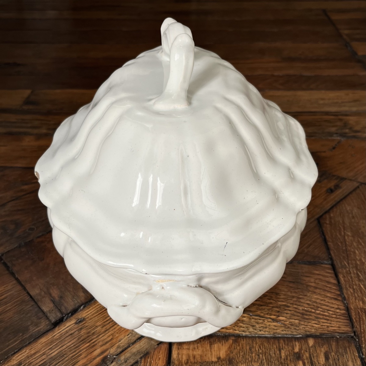 White Earthenware Soup Tureen From Moustiers Or The South Of France, 18th Century-photo-3