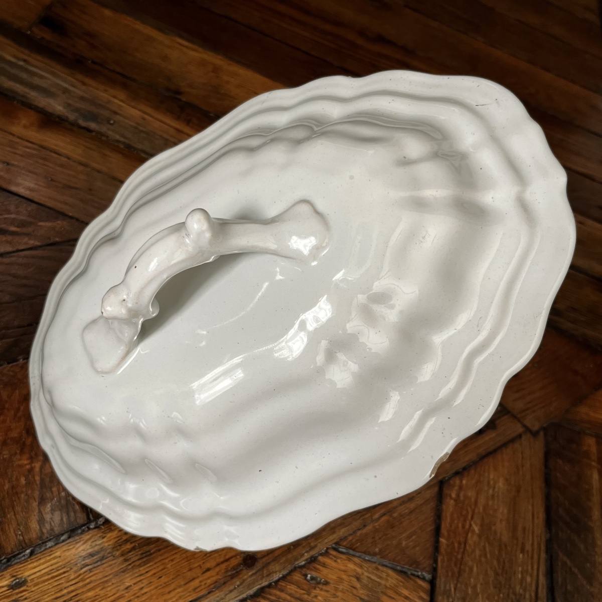 White Earthenware Soup Tureen From Moustiers Or The South Of France, 18th Century-photo-4