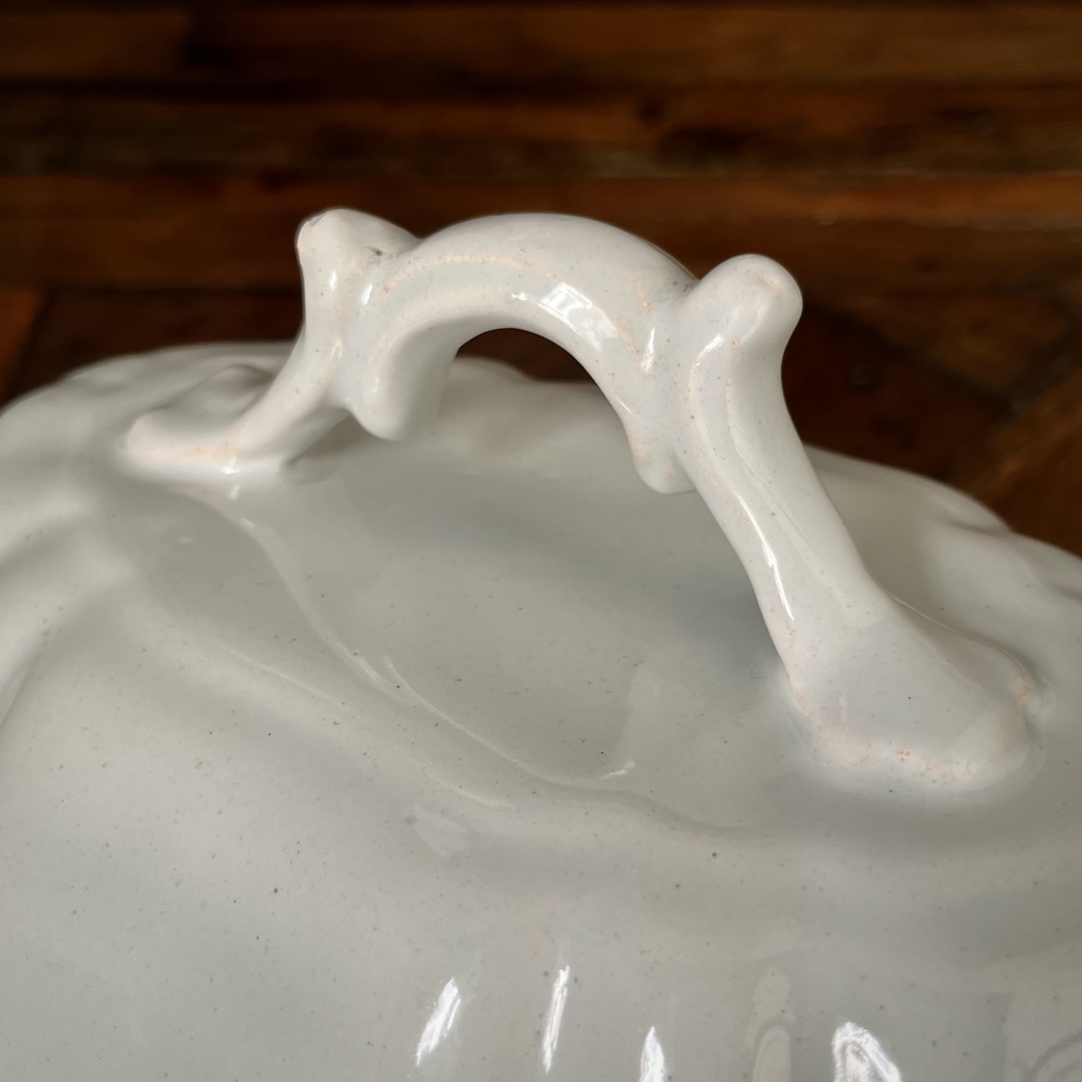 White Earthenware Soup Tureen From Moustiers Or The South Of France, 18th Century-photo-5