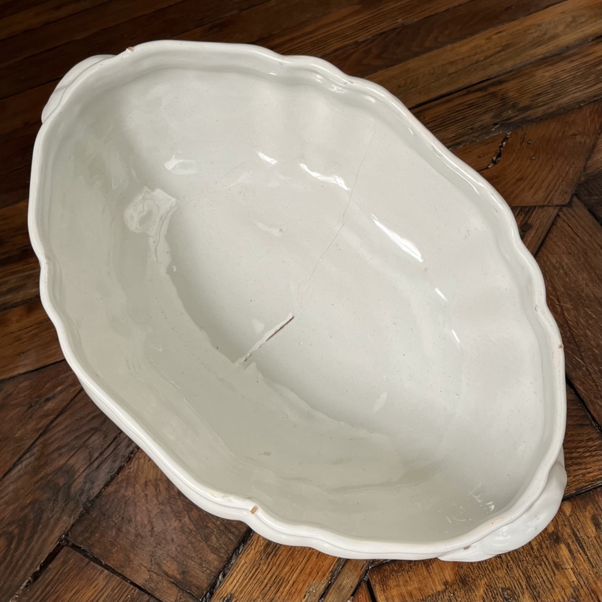 White Earthenware Soup Tureen From Moustiers Or The South Of France, 18th Century-photo-6