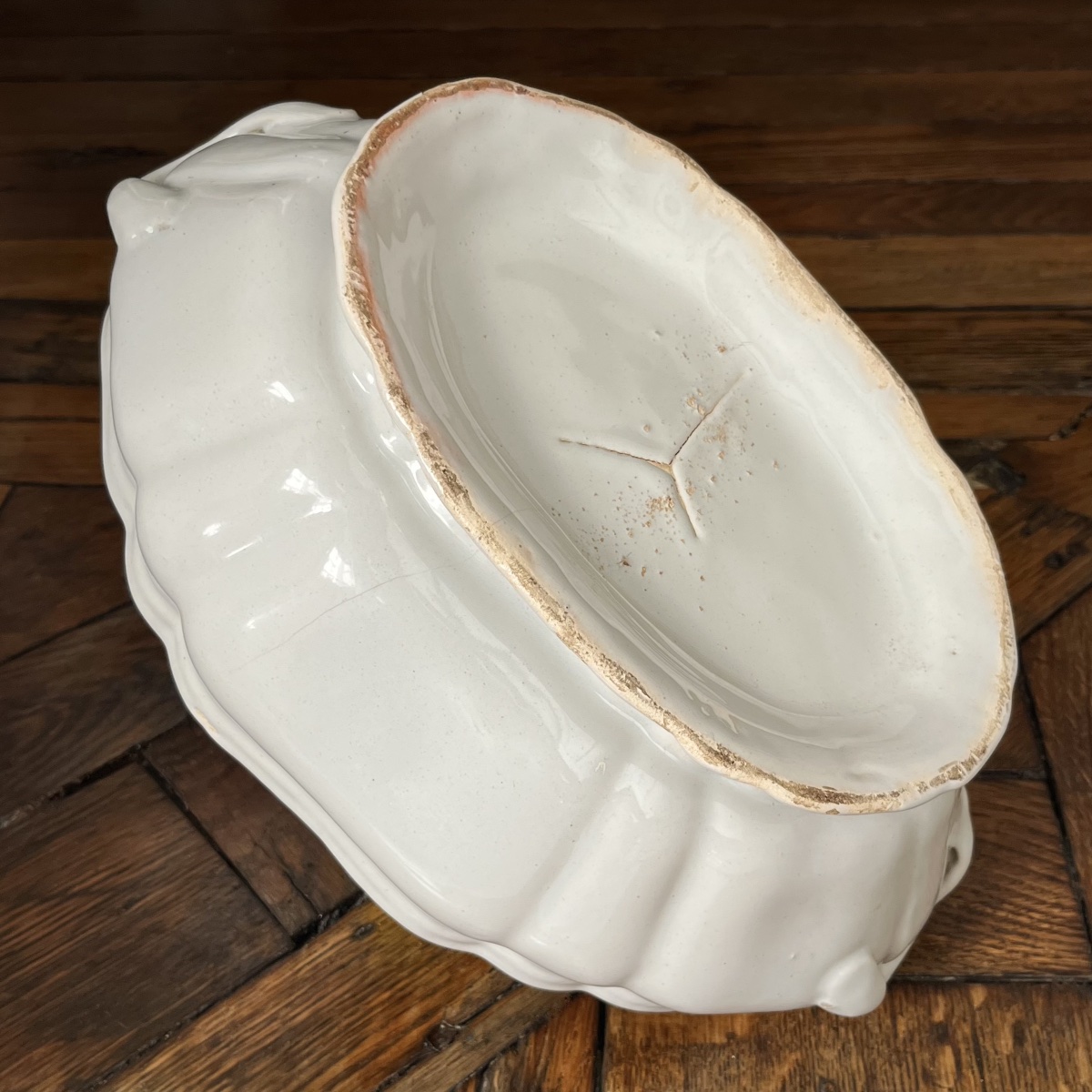 White Earthenware Soup Tureen From Moustiers Or The South Of France, 18th Century-photo-8