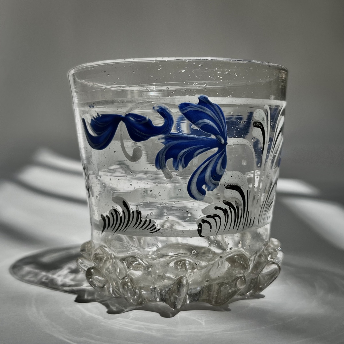 Enameled Glass Goblet, Circa 1700, Decorated With A Doe—germany, Switzerland, 18th Century-photo-2