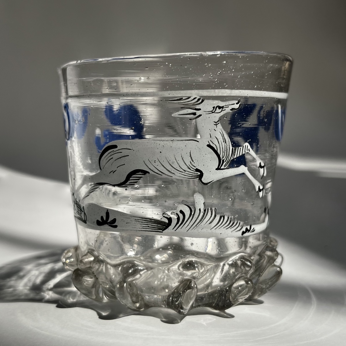 Enameled Glass Goblet, Circa 1700, Decorated With A Doe—germany, Switzerland, 18th Century-photo-1